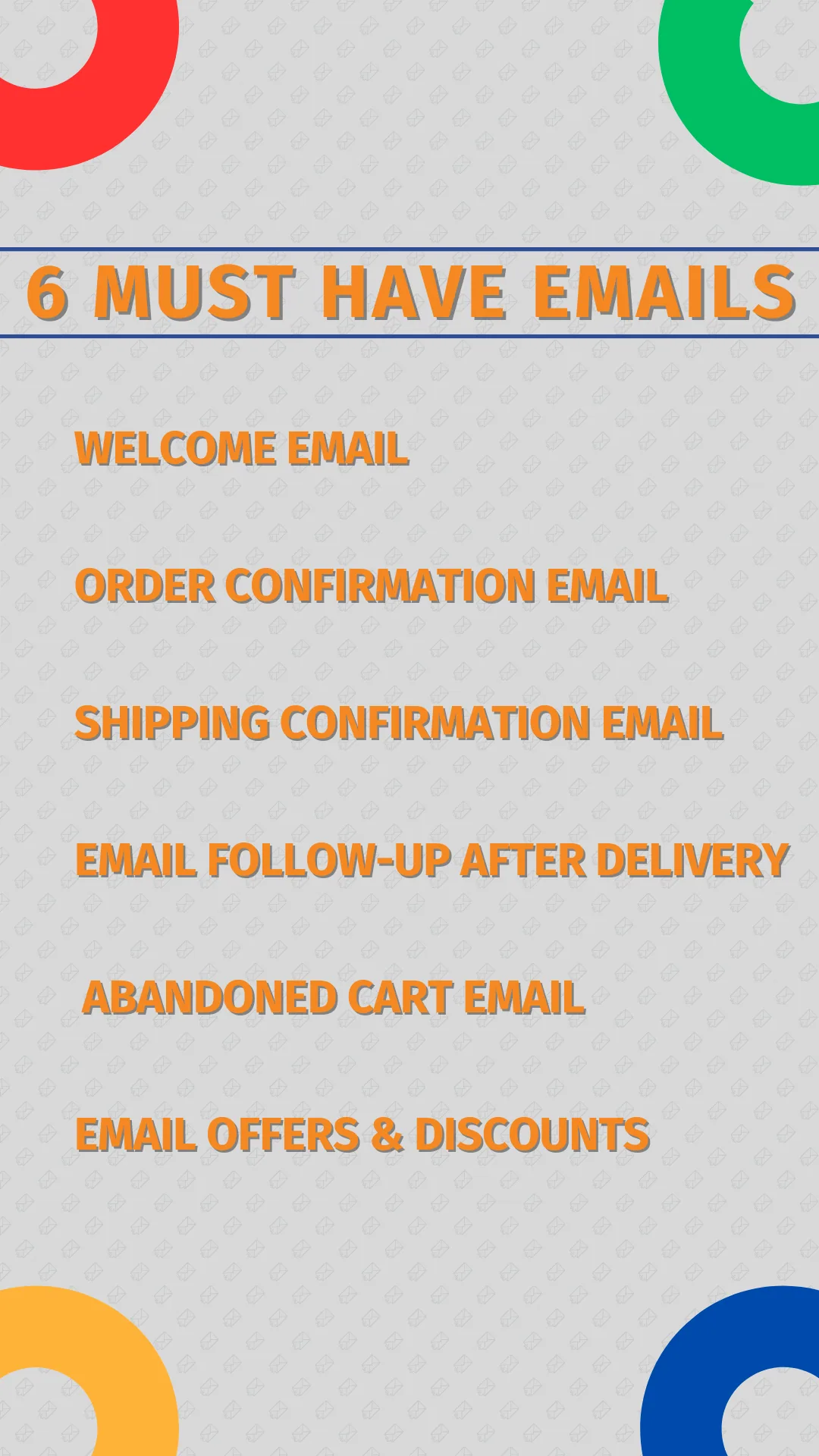 6 Emails for your Email Marketing Campaign