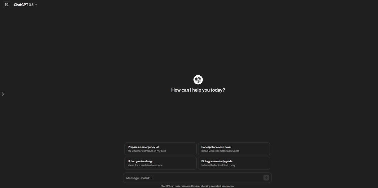 Chat GPT Control Panel Digital Marketing Tool