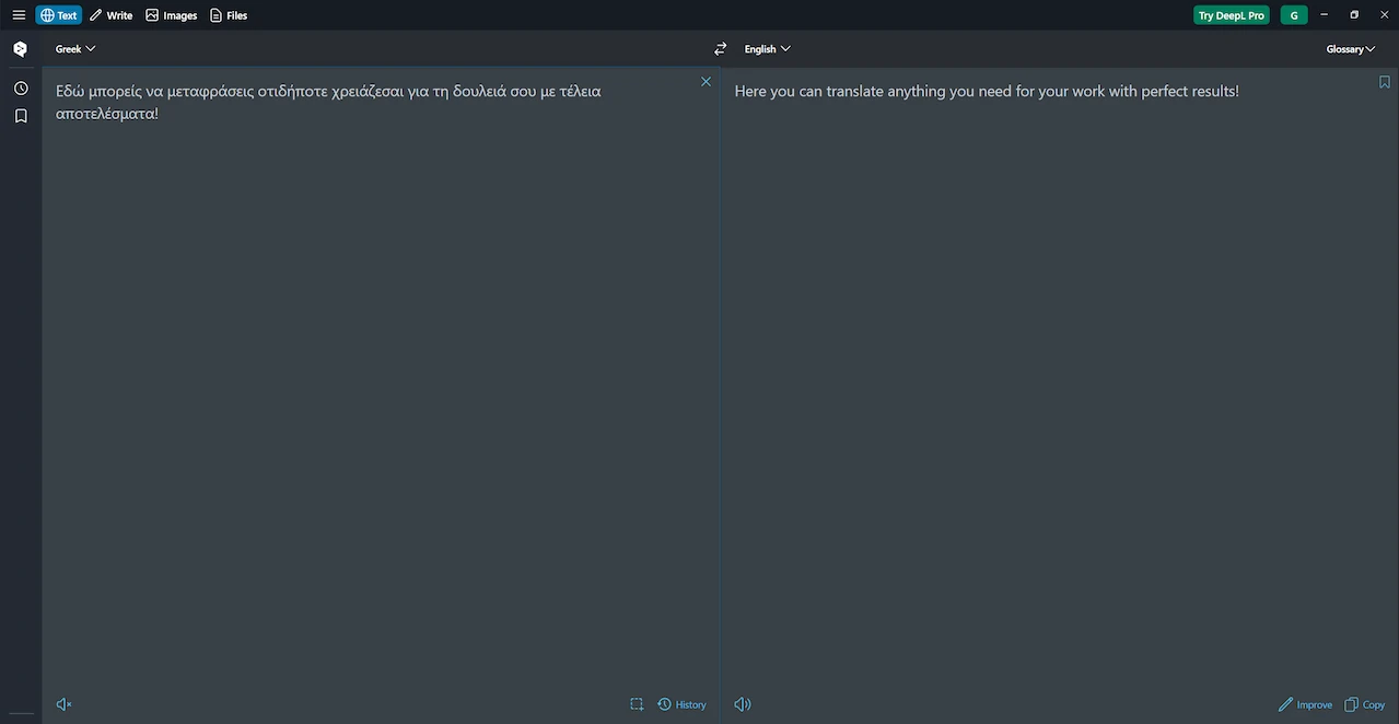 DeepL Control Panel Digital Marketing Tool