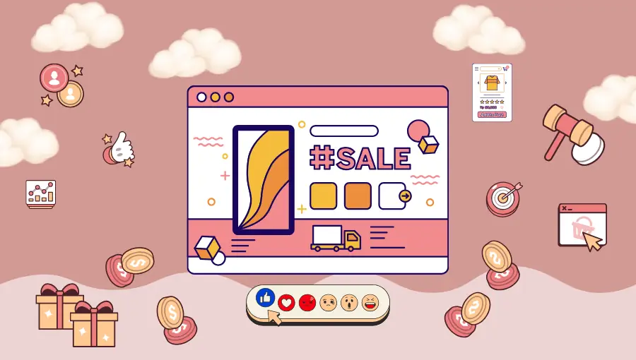 A_website_testimonials_ratings_coins_feedback_gifts_enganging_delivery